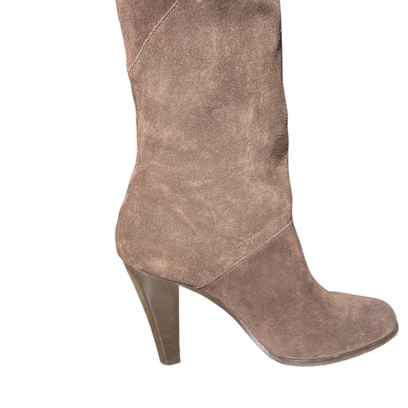 Chocolate Brown Suede Knee High Boots Vintage Michael Kors Size 8M - Picture 6 of 14